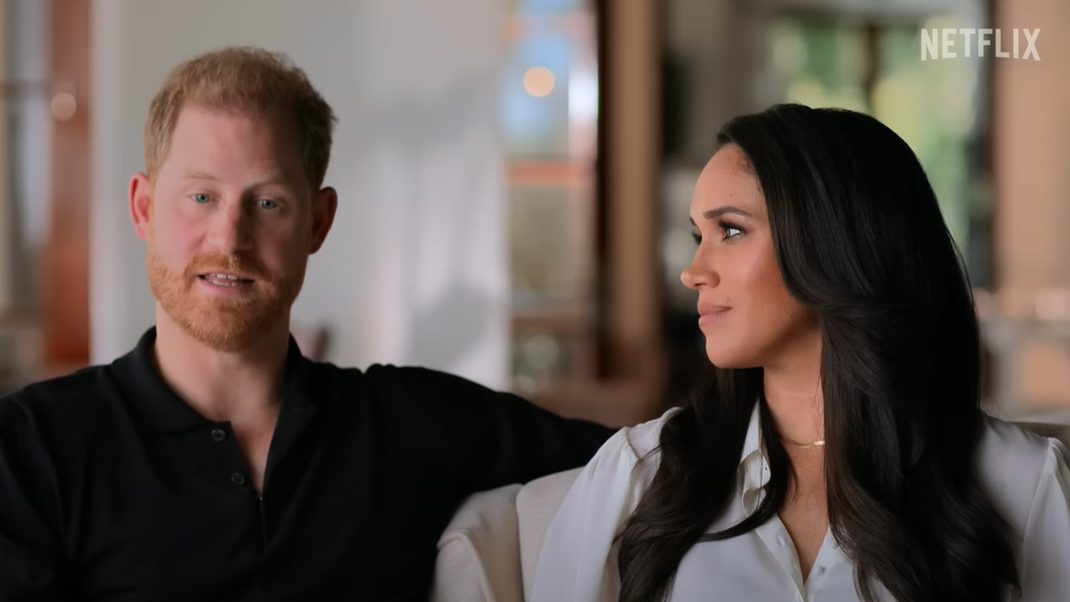 Jelenet a Harry & Meghan című sorozatból