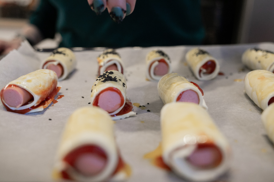 recept virsli roló pigs blanket