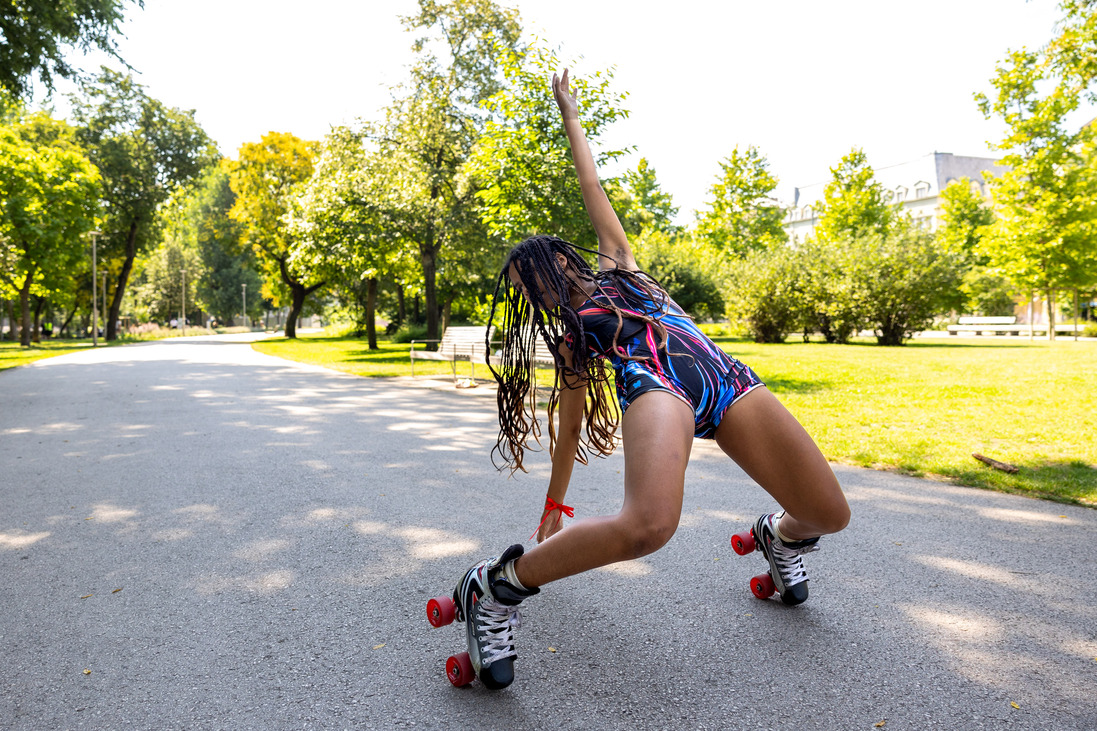 görkorcsolya Stephany Boateng skate