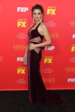 A The Assassination of Gianni Versace című sorozat hollywood-i premierjén, amelyben Donatella Versace-t alakítja, 2018. január 8. - Forrás: Getty Images/Neilson Barnard