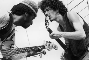 David Brown és Carlos Santana. A Santana együttes koncertje - Forrás: Getty Images/Tucker Ransom/Hulton Archive