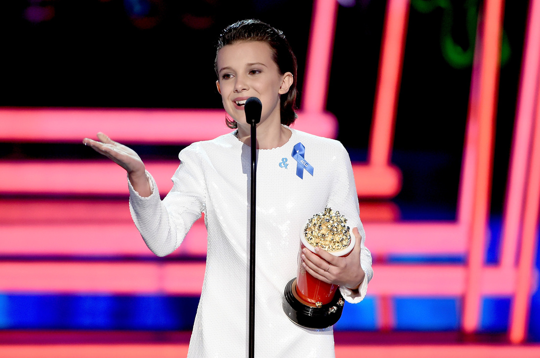 2017-ben a MTV Movie & TV Awards díjátadón - Forrás: Getty Images/Kevin Winter